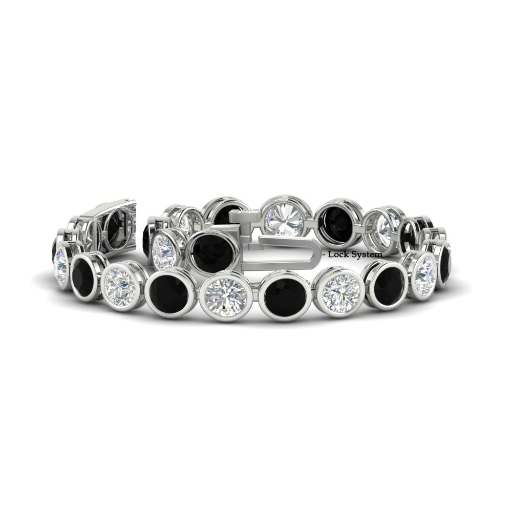 Diamond Bezel Set Tennis Bracelet 12 Carat