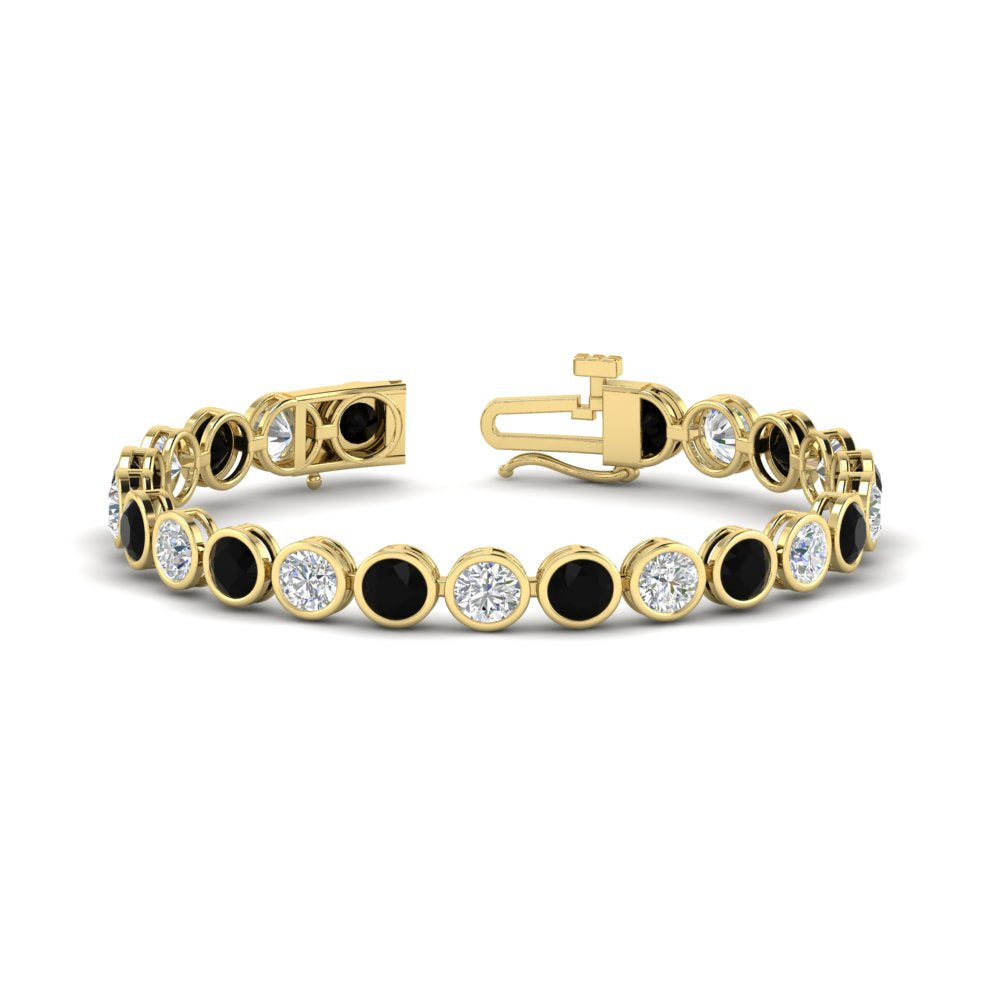 Diamond Bezel Set Tennis Bracelet 12 Carat