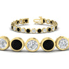 Load image into Gallery viewer, Round Cut Bezel Set Tennis Bracelet 12 Carat