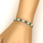 Load image into Gallery viewer, Diamond Bezel Set Tennis Bracelet 12 Carat
