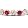 Load image into Gallery viewer, Round Cut Bezel Set Tennis Bracelet 12 Carat