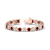 Load image into Gallery viewer, Round Cut Bezel Set Tennis Bracelet 12 Carat