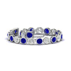 Load image into Gallery viewer, Round Cut Bezel Set Tennis Bracelet 12 Carat