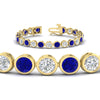 Load image into Gallery viewer, Round Cut Bezel Set Tennis Bracelet 12 Carat