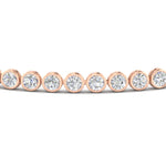 Load image into Gallery viewer, Diamond Bezel Set Tennis Bracelet 4 Carat
