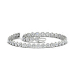 Load image into Gallery viewer, Diamond Bezel Set Tennis Bracelet 4 Carat
