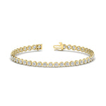 Load image into Gallery viewer, Diamond Bezel Set Tennis Bracelet 4 Carat
