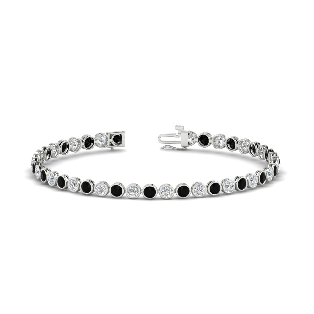 Diamond Bezel Set Tennis Bracelet 4 Carat