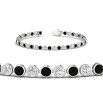 Load image into Gallery viewer, Diamond Bezel Set Tennis Bracelet 4 Carat
