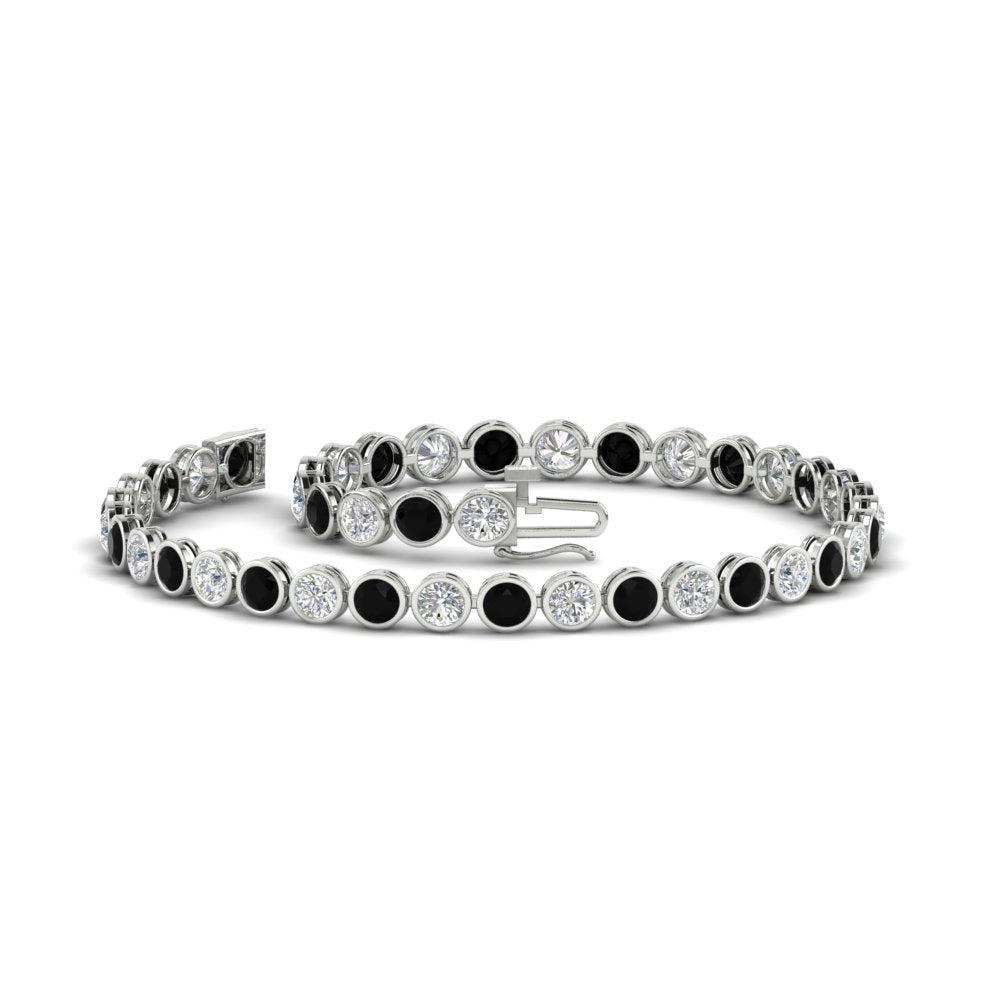 Diamond Bezel Set Tennis Bracelet 4 Carat