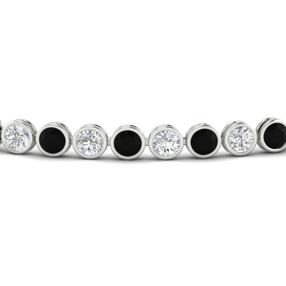 Diamond Bezel Set Tennis Bracelet 4 Carat
