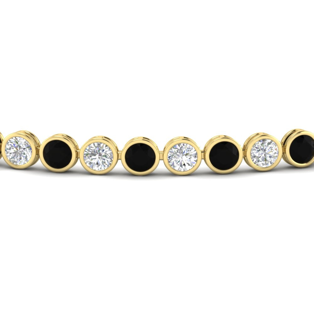 Diamond Bezel Set Tennis Bracelet 4 Carat