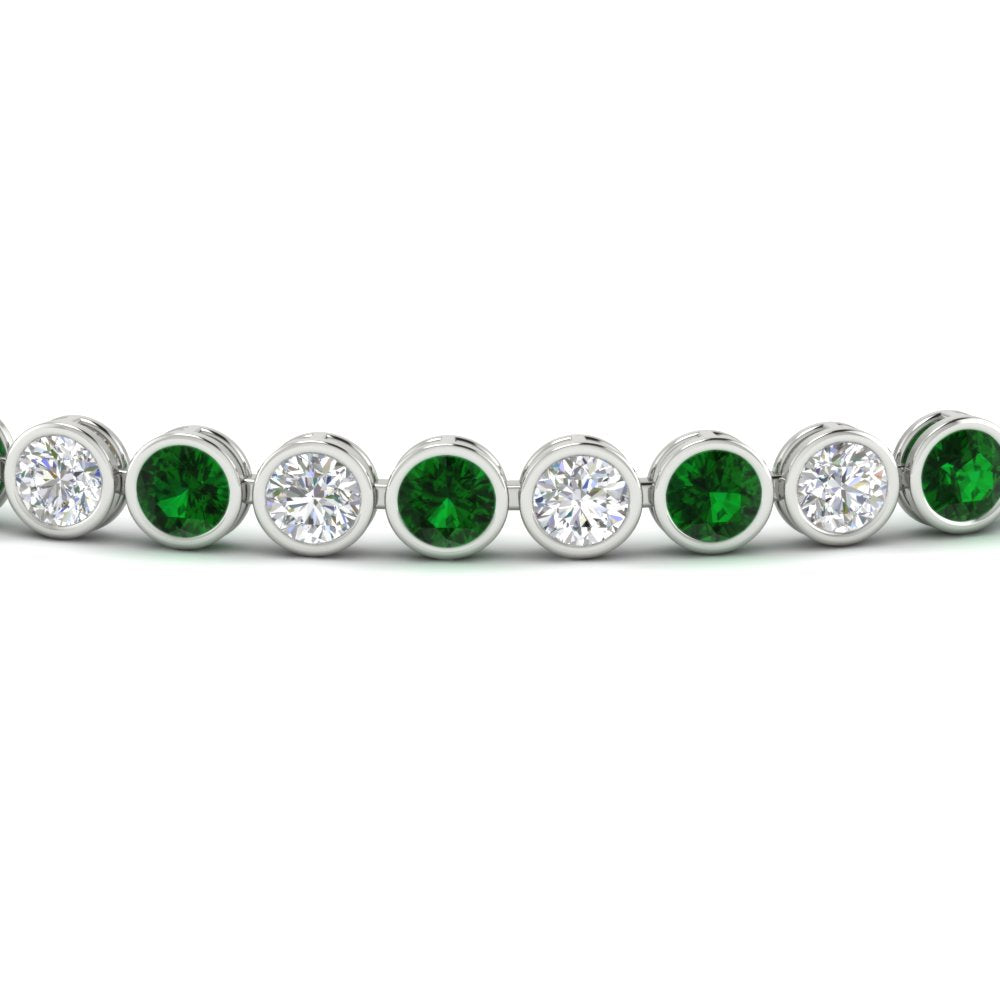 Diamond Bezel Set Tennis Bracelet 4 Carat