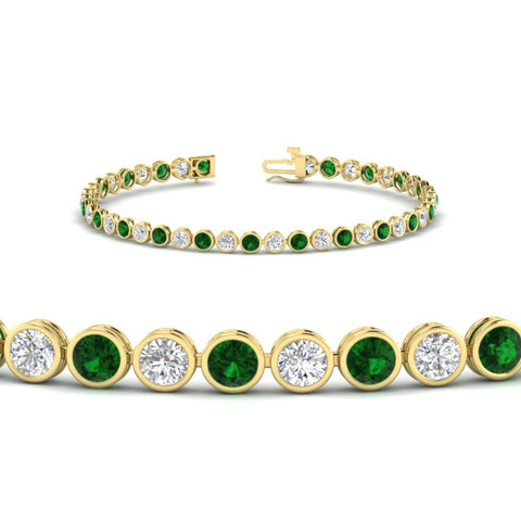 Diamond Bezel Set Tennis Bracelet 4 Carat
