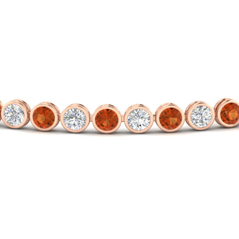 Diamond Bezel Set Tennis Bracelet 4 Carat