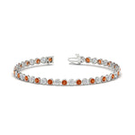 Load image into Gallery viewer, Diamond Bezel Set Tennis Bracelet 4 Carat
