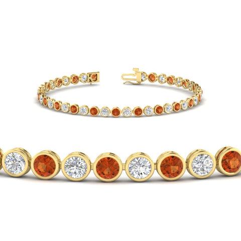 Diamond Bezel Set Tennis Bracelet 4 Carat