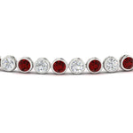 Load image into Gallery viewer, Diamond Bezel Set Tennis Bracelet 4 Carat
