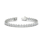 Load image into Gallery viewer, Diamond Bezel Set Tennis Bracelet 7.75 Carat
