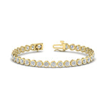 Load image into Gallery viewer, Diamond Bezel Set Tennis Bracelet 7.75 Carat
