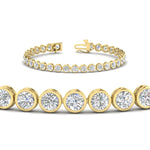 Load image into Gallery viewer, Diamond Bezel Set Tennis Bracelet 7.75 Carat
