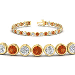 Load image into Gallery viewer, Diamond Bezel Set Tennis Bracelet 7.75 Carat
