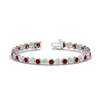 Load image into Gallery viewer, Diamond Bezel Set Tennis Bracelet 7.75 Carat
