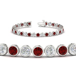 Load image into Gallery viewer, Diamond Bezel Set Tennis Bracelet 7.75 Carat
