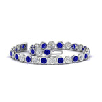Load image into Gallery viewer, Diamond Bezel Set Tennis Bracelet 7.75 Carat
