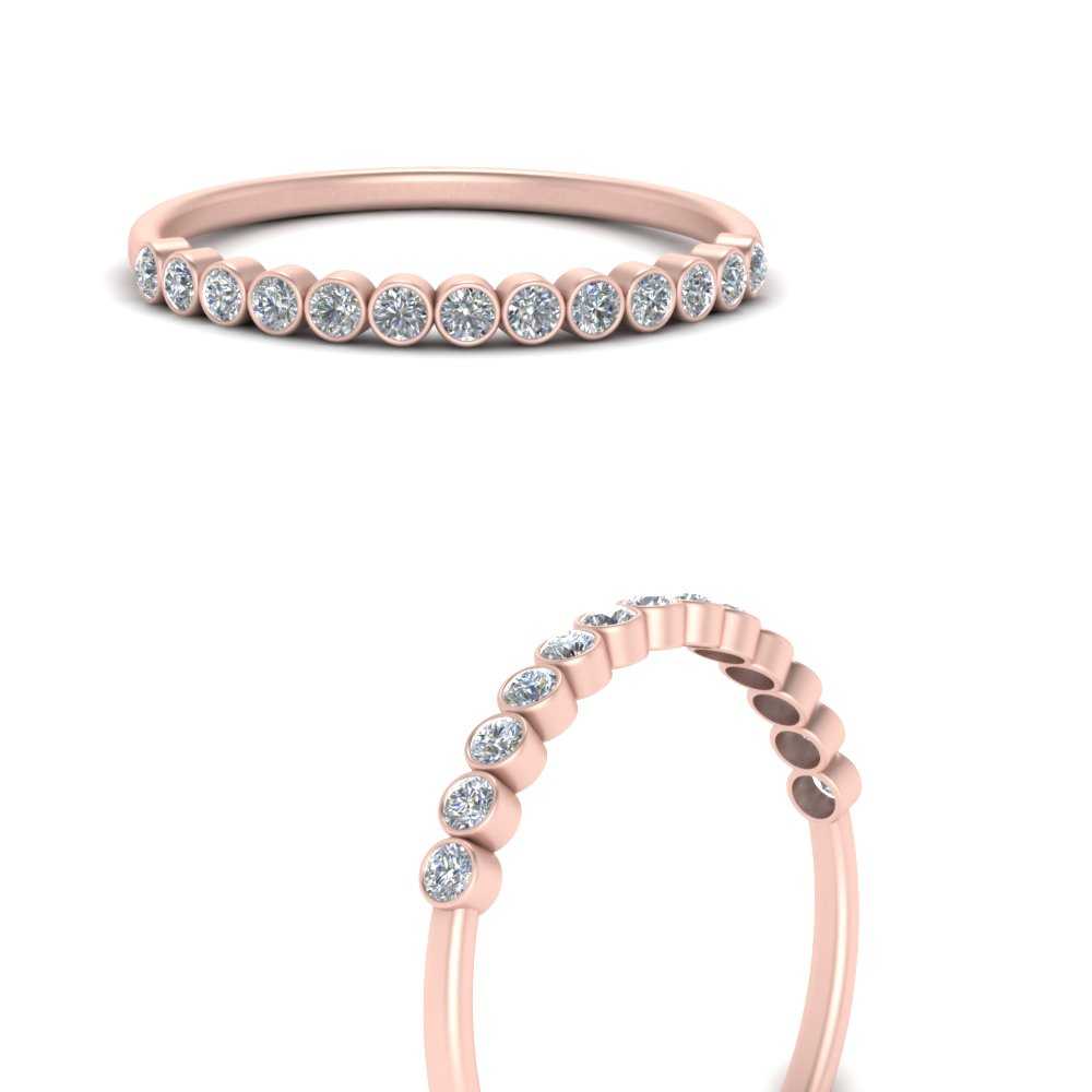 Thin Bezel Set Stack Ring – Fascinating Diamonds