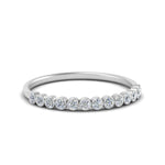 Load image into Gallery viewer, Diamond+Bezel+Set+Thin+Stack+Band+In+14k+White+Gold-FDWB1408-1.jpg
