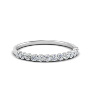 Thin Bezel Set Stack Ring