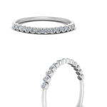 Load image into Gallery viewer, Diamond+Bezel+Set+Thin+Stack+Band+In+14k+White+Gold-FDWB1408-1.jpg
