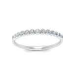 Load image into Gallery viewer, Diamond+Bezel+Set+Thin+Stack+Band+In+14k+White+Gold-FDWB1408-1.jpg
