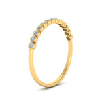 Load image into Gallery viewer, diamond-bezel-set-thin-stack-band-in-yellow-gold-FDWB1408BANGLE3-NL-YG.jpg
