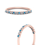 Load image into Gallery viewer, diamond-bezel-set-thin-stack-band-with-blue-topaz-in-rose-gold-FDWB1408BGICBLTOANGLE3-NL-RG.jpg

