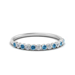 Load image into Gallery viewer, diamond-bezel-set-thin-stack-band-with-blue-topaz-in-white-gold-FDWB1408BGICBLTOANGLE3-NL-WG.jpg
