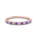 Load image into Gallery viewer, diamond-bezel-set-thin-stack-band-with-purple-topaz-in-rose-gold-FDWB1408BGVITOANGLE3-NL-RG.jpg
