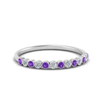 Load image into Gallery viewer, diamond-bezel-set-thin-stack-band-with-purple-topaz-in-white-gold-FDWB1408BGVITOANGLE3-NL-WG.jpg
