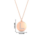 Load image into Gallery viewer, Initial Diamond Disc Pendant
