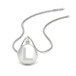 Load image into Gallery viewer, Initial Diamond Disc Pendant
