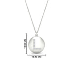 Load image into Gallery viewer, Initial Diamond Disc Pendant
