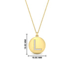 Load image into Gallery viewer, Initial Diamond Disc Pendant
