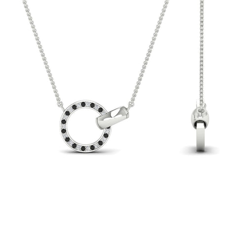 diamond-circle-loop-necklace-with-black-diamond-in-FDPD11023GBLACK-NL-WG