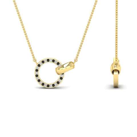 diamond-circle-loop-necklace-with-black-diamond-in-FDPD11023GBLACK-NL-YG