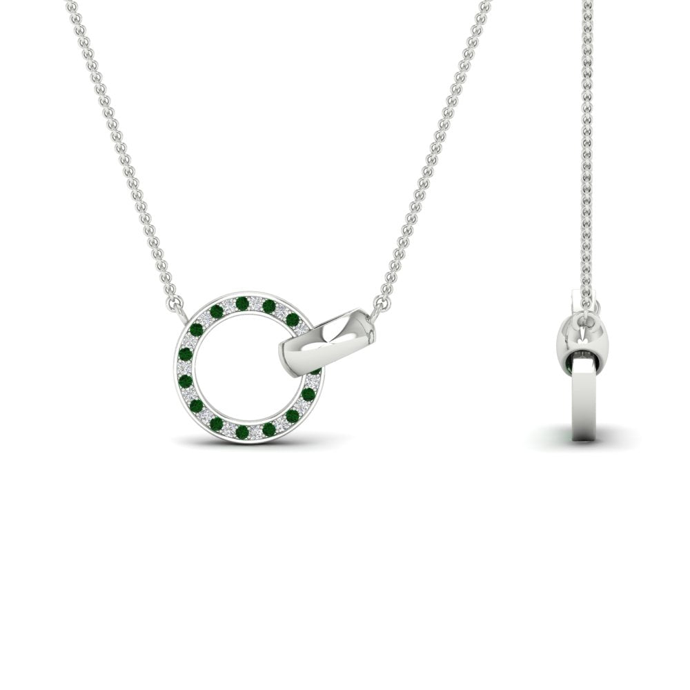 diamond-circle-loop-necklace-with-emerald-in-FDPD11023GEMGR-NL-WG