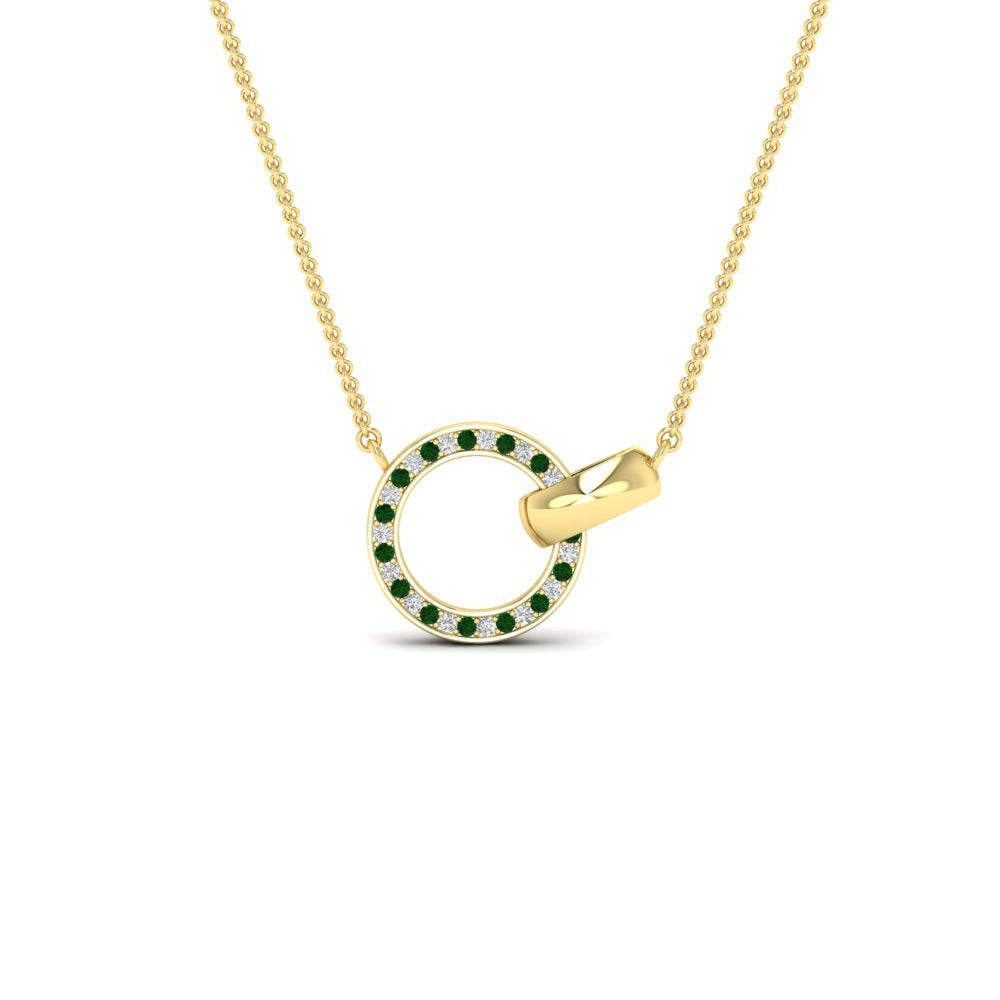 diamond-circle-loop-necklace-with-emerald-in-FDPD11023GEMGR-NL-YG