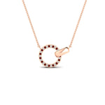 Load image into Gallery viewer, diamond-circle-loop-necklace-with-ruby-in-FDPD11023GRUDR-NL-RG

