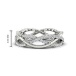 Load image into Gallery viewer, diamond-criss-cross-weave-wedding-band-in-white-gold-FD11069BANGLE3-NL-WG
