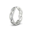 Load image into Gallery viewer, diamond-criss-cross-weave-wedding-band-in-white-gold-FD11069BANGLE3-NL-WG